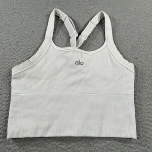 Aloha Island White Ribbed Tank Top